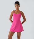 SoftlyZero™ Plush Backless Active Dress-Easy Peezy Edition - Fuchsia Purple