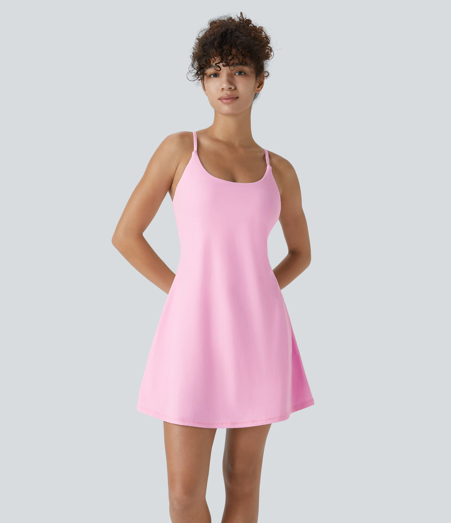 SoftlyZero™ Plush Backless Active Dress - Nosegay