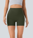 Halara UltraSculpt™ High Waisted Scrunch Butt Lifting Tummy Control Pocket Shaping Workout Biker Shorts 5'' - Deep Woodland Green