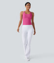 SoftlyZero™ Plush Cut Out Yoga Tank Top A-D Cups - Fuchsia Purple