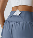 SoftlyZero™ Airy Super High Waisted 2-in-1 Cool Touch Yoga Shorts with Pockets - Infinity