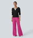 Halara Flex™ DayStretch High Waisted Pocket Work Flare Pants - Raspberry Rose