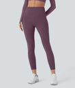 SoftlyZero™ Plush Thermal High Waisted Tummy Control Pocket Workout Leggings - Prune Purple