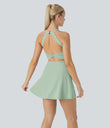 SoftlyZero™ Airy Backless Twisted Cool Touch Dance Active Dress-Easy Peezy Edition - Light Bean Green