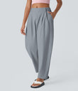 Mid Rise Pocket Barrel Leg Baggy Work Pants - Weathervane