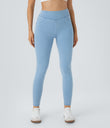 Halara Flex™ High Waisted Pocket Denim Casual Leggings - Washed Denim Sunny Blue