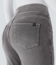 Halara Flex™ High Waisted Pockets Washed Casual Bootcut Jeans - Black Iron Gray Denim