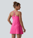 Softlyzero™ Plush Backless Active Dress-Easy Peezy Edition DD-F - Fuchsia Purple