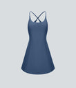 SoftlyZero™ Plush Backless Active Dress - Dark Turquoise