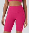 Halara UltraSculpt™ High Waisted Tummy Control Pocket Shaping Training Biker Shorts 9'' - Bright Rose