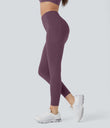 SoftlyZero™ Plush Thermal High Waisted Tummy Control Pocket Workout Leggings - Prune Purple