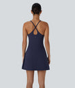 SoftlyZero™ Plush Backless Active Dress - Peacoat