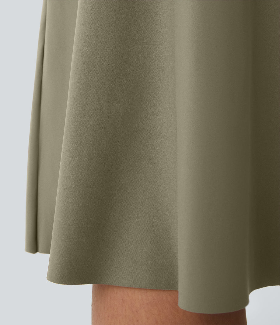 Everyday Midi Chill Dress-La Land - Withered Green