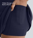 SoftlyZero™ Plush 2-in-1 Pocket Mini Active Dress DD-F Cups - Peacoat