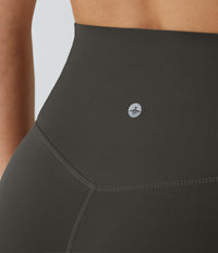 Halara UltraSculpt™ High Waisted Tummy Control Pocket Shaping Training Capri Leggings - Hazelnut Black