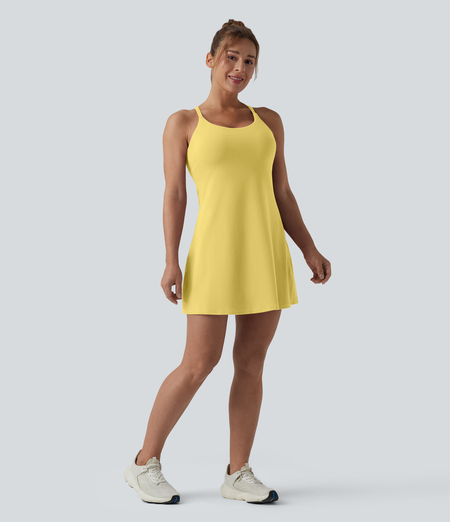 Softlyzero™ Plush Backless Active Dress-Easy Peezy Edition DD-F - Crisp Yellow