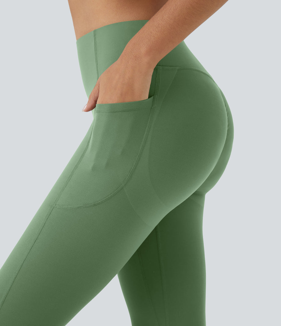 Halara UltraSculpt™ High Waisted Scrunch Butt Lifting Tummy Control Pocket Shaping Capri Training Leggings - Kashmir