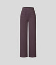DayStretch High Waisted Pockets Straight Leg Casual Pants - Dusky Evening purple
