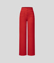 DayStretch High Waisted Pockets Straight Leg Casual Pants - Valiant Poppy