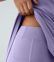 SoftlyZero™ Plush Double Straps 2-Piece Pocket Slip Dance Active Dress A-D Cups - Lavender