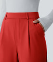 Halara Flex™ DayStretch High Waisted Pocket Work Flare Pants - Valiant Poppy