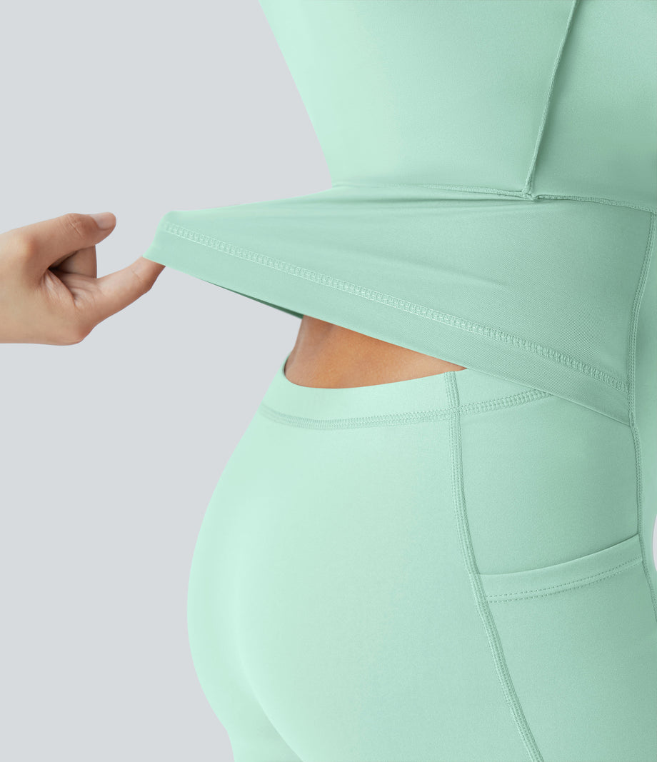 SoftlyZero™ Airy Backless Twisted Cool Touch Dance Active Dress-Easy Peezy Edition - Honeydew
