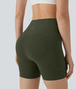 Halara UltraSculpt™ High Waisted Butt Lifting Tummy Control Pocket Shaping Training Biker Shorts 5'' - Deep Woodland Green