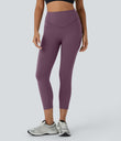 Halara UltraSculpt™ High Waisted Scrunch Butt Lifting Tummy Control Pocket Shaping Capri Training Leggings - Night's Purple
