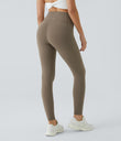 Halara UltraSculpt™ High Waisted Tummy Control Pocket Shaping Training Leggings - Dawn Brown