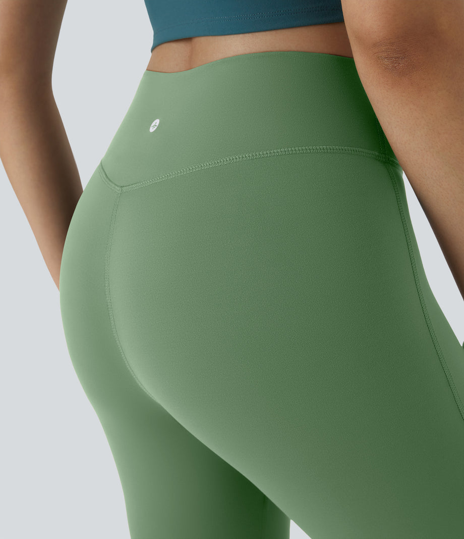 DayStretch High Waisted Crossover Flare Yoga Leggings - Kashmir