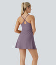 SoftlyZero™ Plush Backless Active Dress - Tulip Purple