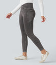 Halara Flex™ Crossover Pocket Washed Denim Work Leggings - Cool Gray Denim