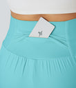 SoftlyZero™ Airy Super High Waisted 2-in-1  Cool Touch Yoga Shorts 5'' with Pockets-Longer Length - Loka Blue