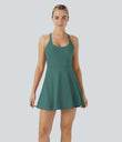 SoftlyZero™ Airy Backless Twisted Cool Touch Dance Active Dress-Easy Peezy Edition - Blue Spruce
