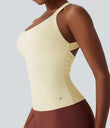 SoftlyZero™ Plush Cut Out Yoga Tank Top A-D Cups - Solitary Star