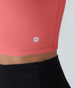 SoftlyZero™ Airy Square Neck Backless Crisscross Cropped Cool Touch Yoga Tank Top-UPF50+ - Shell Pink