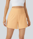 SoftlyZero™ Airy Super High Waisted 2-in-1  Cool Touch Yoga Shorts 5'' with Pockets-Longer Length - Sunburst