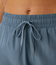 Mid Rise Drawstring Contrast Mesh 2-in-1 Flowy Running Shorts 3'' - Indian Teal