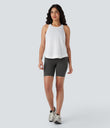 Halara UltraSculpt™ High Waisted Butt Lifting Tummy Control Pocket Shaping Training Biker Shorts 7'' - Volcanic Ash