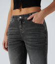 Halara Flex™ Low Rise Flare Washed Casual Jeans with Pockets - Phantom Denim