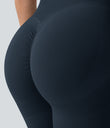 OneForm Seamless Flow High Waisted Booty Scrunch Leggings - Peacoat