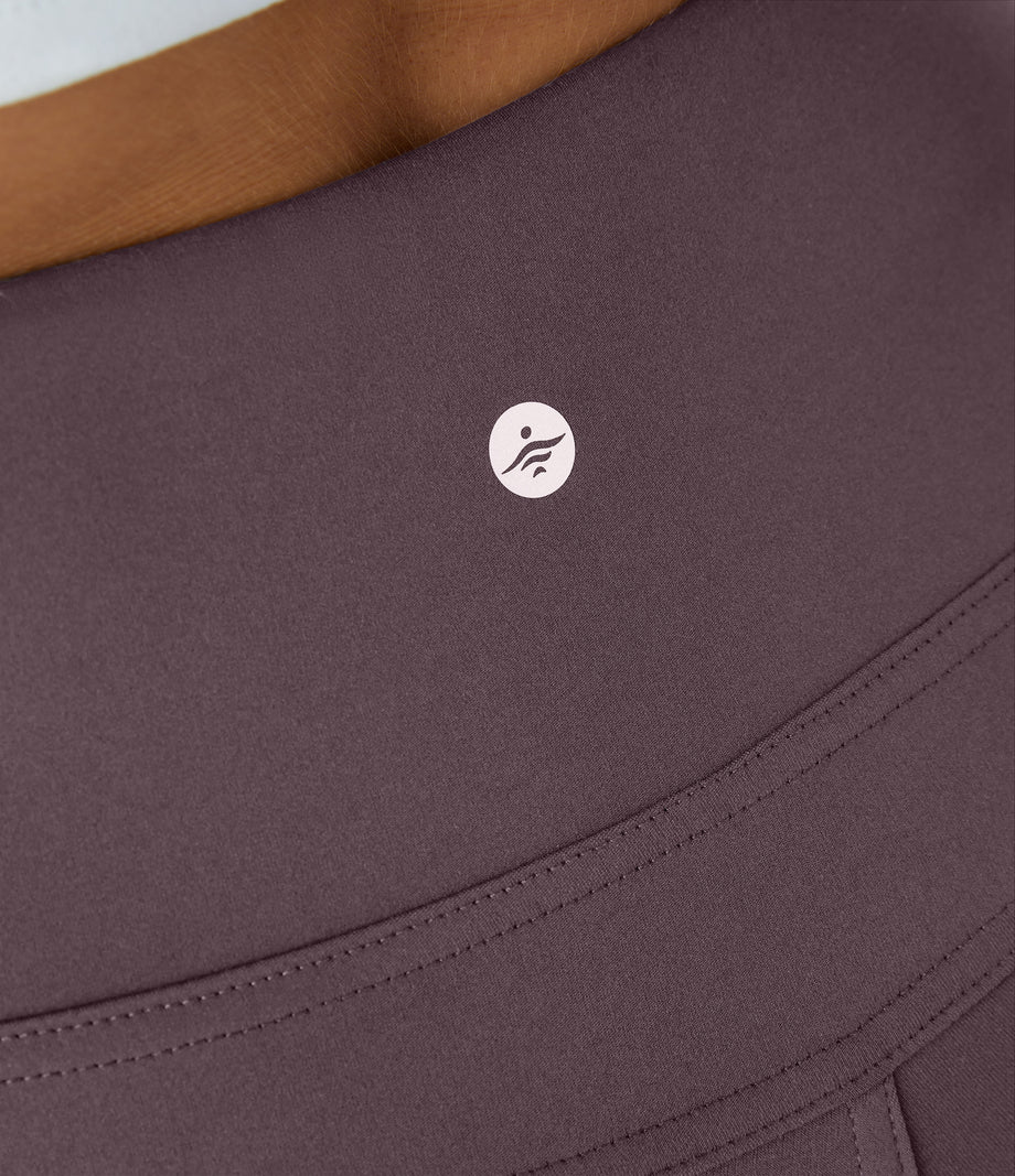 DayStretch High Waisted Pocket Flare Yoga Leggings - Dusky Evening purple