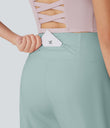 SoftlyZero™ Airy High Waisted Pockets Cool Touch Yoga Bermuda Shorts - Ether