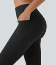 Halara UltraSculpt™ High Waisted Scrunch Butt Lifting Tummy Control Pocket Shaping Capri Training Leggings - Black