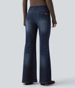 Halara Flex™ Low Rise Flare Washed Casual Jeans with Pockets - Inkling  Blue Denim