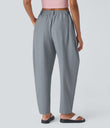 Mid Rise Pocket Barrel Leg Baggy Work Pants - Weathervane