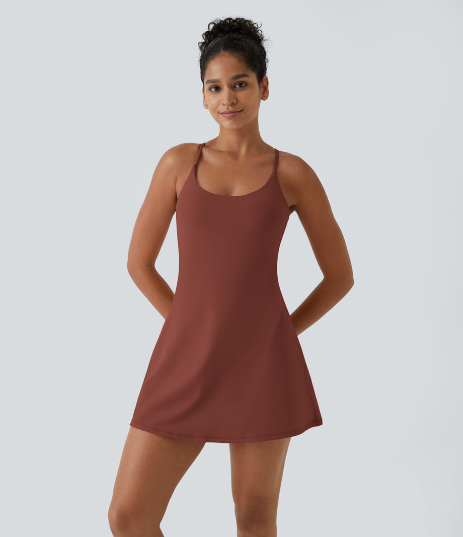 SoftlyZero™ Plush Backless Active Dress-Easy Peezy Edition - Sequoia