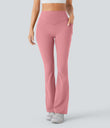 Halara UltraSculpt™ High Waisted Scrunch Butt Lifting Tummy Control Pocket Shaping Yoga Bootcut Leggings - Rose Pink