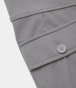 High Waisted Side Flap Pocket Flare Casual Cargo Pants - Silent Storm