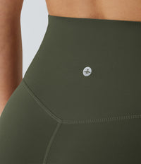Halara UltraSculpt™ High Waisted Tummy Control Pocket Shaping Training Capri Leggings - Deep Woodland Green